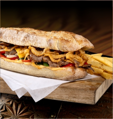 PHILLY CHEESESTEAK SANDWICH