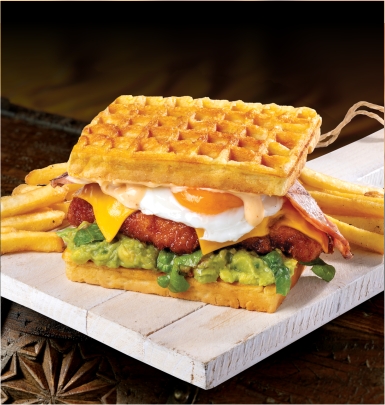 CHICKEN WAFFLE STACK