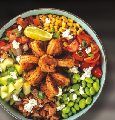 Cajun Blackened Shrimp Bowl