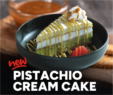 NEW PISTACHIO CREAM CAKE!